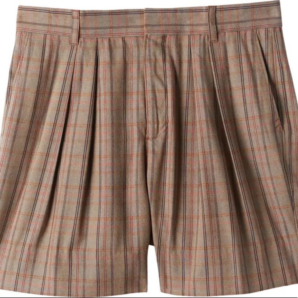 LIKE NEW Women’s Billy Reid Plaid pleated shorts size 8 worn 1x dry cleaned